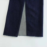Denim Off Shoulder Zipper Long Dress