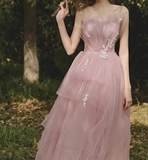 Evening Party Dress Women's Elegant Ladies French Style Retro A-line Sleeveless Shoulder Long Skirt Banquet Prom Dress for Women