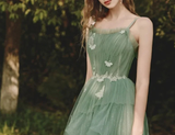 Evening Party Dress Women's Elegant Ladies French Style Retro A-line Sleeveless Shoulder Long Skirt Banquet Prom Dress for Women