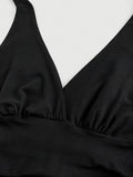 [Slim Fit Backless Crop Top] Leopard Print Halter Neck Top, Sexy Backless Slim Fit Crop Top For Spring & Summer, Women's Clothing