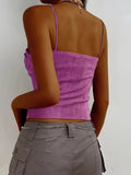 Women'S Sexy Off-Shoulder Top, 95% Polyester 5% Elastane, Knit Fabric, Medium Stretch, Solid Color, All-Season, Short Length, Contrast Lace Detail, Slim-Fit Halter Pullovers