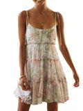 Women's Floral Print Peplum Dress - Off the Shoulder, Sleeveless, Sexy Style with Ruffle Detail, Polyester