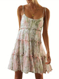 Women's Floral Print Peplum Dress - Off the Shoulder, Sleeveless, Sexy Style with Ruffle Detail, Polyester