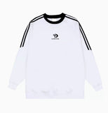 Men Women's College Style T-shirt Autumn Winter New White Vintage T shirt Sports Hip Hop Top Korean Loose Lovers Streetwear