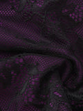 Sexy Halter Gothic Lace Floral Contrast Top - Women'S Blouse - Perfect for Spring, Summer, and Autumn Back-To-School Season