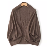 Wrap Shawl Open Cardigan Cape Sweater for Women Loose Open-front Knitted Jacket Soft Poncho Fine Knitwear Ladies Elegant Outfit