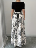 [Elegant Sleeveless] Women's Elegant Sleeveless Floral Print Maxi Dress | Occasion/Scene: Spring/Summer/Fall | Style: Elegant | Usage: Casual Attire