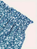 Bohemian Floral Print A-Line Skirt - Casual Vacation Style, Polyester, Non-Stretch, Hand Washable, Perfect for Spring/Summer