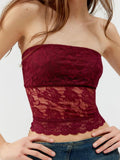 Lace Strapless Tube Top