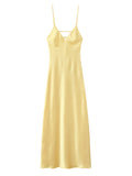 Satin V-Neck Cami Dress