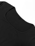 Elegant Long Sleeve Slim Square Neck Maxi Dress - Women's Clothing For Spring & Fall