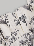 Elegant Sleeveless Plus Size Floral Print A-line Dress - Women's Clothing for Spring & Summer