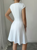 Solid Color Elegant Dress