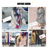 Women's Coats Winter Solid Color Long Sleeve Lapel Button-Up Work Coats New Year Red Valentine's Day Gift Outerwears