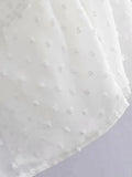 Pbong  100% Cotton Lace Mini Dress Summer Sexy Holiday Women Dress Crochet Sheer Backless Ruffle Ladies Beach Female Dresses