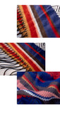 Pbong  Boho Hippie Cloaks Capes Top Vintage Women Autumn Winter Floral Knitted Poncho Capes Tassels Chic Cloak Poncho Outwear