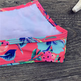 7-14 Years Girls Swimsuits 2 Pieces Bikinis Sets Printing Flower Girl Bikinis Children Swimwear Kids Bathing Suit Girl Beachwear