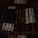 y2k Cute Party Long Skirts Printed Boho Grunge Fairyore Retro Skirts Kawaii Holiday Brown Pleated Skirts Women Elegant