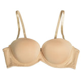 Pbong  Strapless Bra Padded Push Up Women Bra Solid Cotton Bras Convertible Multiway Brassiere Non-slip Gather Wedding bra