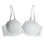 Pbong  Strapless Bra Padded Push Up Women Bra Solid Cotton Bras Convertible Multiway Brassiere Non-slip Gather Wedding bra