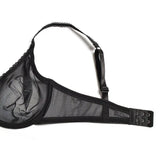 Pbong  Ultra-thin Lace Lingerie See Through Women Bra Underwire Plunge Without Padded Bras for Women Plus Size Hollow Mesh