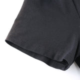 Gothic Square Neck Side Split Short Dress