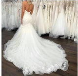 Pbong  Mermaid Wedding Dresses  High Quality Applique Sweetheart Court Train Plus Size Bride Wedding Gowns