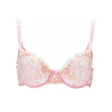 Pbong  Lace Bra Ultrathin Lingerie Hollow Mesh Women's Underwear Embroidery Bralette See-through Bra for Women Plus Size E F Cup