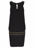 New Summer Casual Women Dress Sleeveless O-Neck Solid Off Shoulder Dress Fashion Loose Black Hollow Female Dresses Vestidos