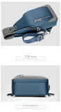 Men's Messenger bag shoulder Oxford cloth Chest Bags Crossbody Casual messenger bags Man USB charging Multifunction Handbag