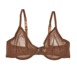 Pbong  Ultra-thin Lace Lingerie See Through Women Bra Underwire Plunge Without Padded Bras for Women Plus Size Hollow Mesh