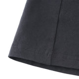 Gothic Square Neck Side Split Short Dress