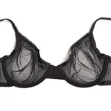 Pbong  Ultra-thin Lace Lingerie See Through Women Bra Underwire Plunge Without Padded Bras for Women Plus Size Hollow Mesh
