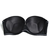 Pbong  Strapless Bra Padded Push Up Women Bra Solid Cotton Bras Convertible Multiway Brassiere Non-slip Gather Wedding bra