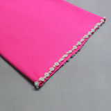 Pink Pearl  Cross-neck Bandage Dress