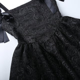 Gothic Slim Short-Sleeve Halter Dress