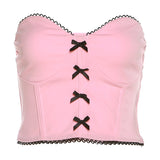 spring and summer new foreign trade women's clothing sexy color slim fashion straps exposed navel wrapped chest