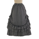 popular Halloween women's Gothic Victorian retro striped skirt Renaissance cosplay