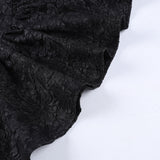 Gothic Lace Suspender V-neckline Short Dress