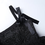 Gothic Slim Short-Sleeve Halter Dress