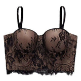 New spring lace sling French style beautiful back wrap chest to prevent exposure adjustable small vest gathered with steel ring tube top