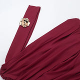 Pbong  Sexy Backless Shoulder Maxi Dress for Women Summer Dresses New Skinny High Waist Solid Neck Hanging Dress Woman Clothing
