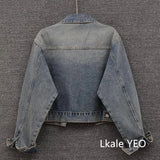 Women's Cowboy Coat 2025 Spring Autumn Fashion Short Loose Ladies Top Versatile Large Pocket Korean Version Female Denim Jacket