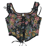 Elegant Lolita Corset Evening Party Retro Bustier Top Women Lingerie Sexy Slimming Bandage Underbust Corsets Streetwear Clothing