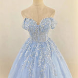 Blue Elegant Evening Dress New Banquet One Shoulder Vocal Art Exam Performance Host Adult Pongsa Dress Customization