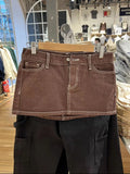 Vintage Denim Straight Mini Skirts Women Sexy Low Waist Pockets A-line Short Faldas Casual Streetwear Summer Cotton Skirt Y2k