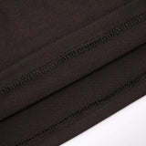 Pbong  New Winter Women's V-neck Lace Trim Splice Waist-cinching Belly-baring Trendy Street Style Long Sleeve Polyester T-shirt