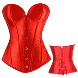 Sexy Lace Up Boned Gothic Corset Plus Size Body Shaper Clothing Women Steampunk Shapewear Bodysuit Waist Trainer Clothes Corsets