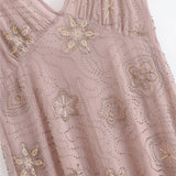 Sexy Backless V-neck Sleeveless Sequins Beading Long Dress Deep V-neck Holiday Women Dress 2025 New Slim Fashion Party Vestidos