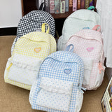 Women Teen Girls Plaid Backpack Cute Casual School Travel Daily Daypack Unbranded New Tend School Cute Travel Back Packs